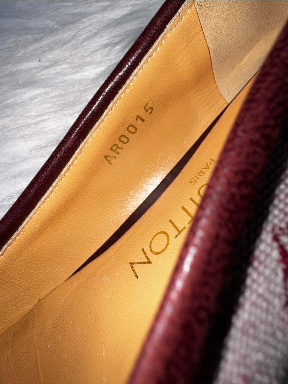 Louis Vuitton Y2K Flat Ballerina Alizee Mini Lin 36 EU Cerise Burgundy Monogram - Picture 10 of 15
